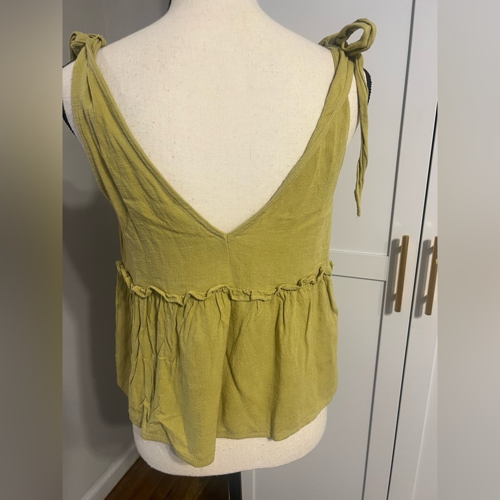 Vici Sunlit Yellow Tie-Strap Tank Top - Picture 5 of 8